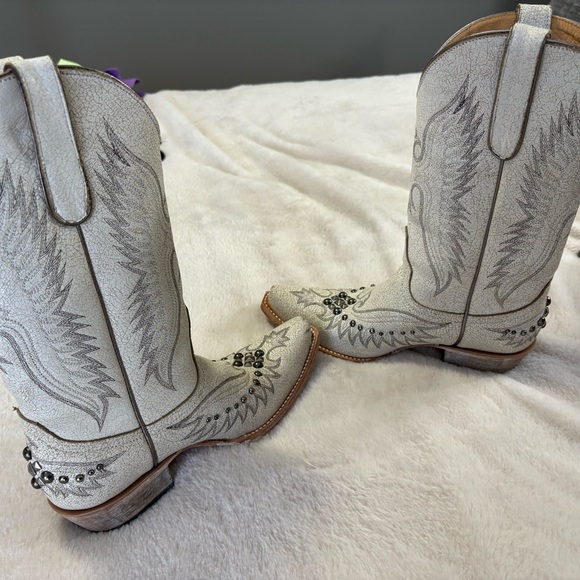 Idyllwind Miranda Lambert White Western Boots size 8 - Picture 12 of 14